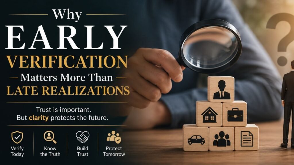 Why Early Verification Matters More Than Late Realizations