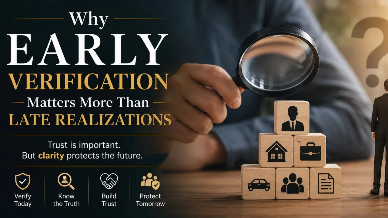 Why Early Verification Matters More Than Late Realizations