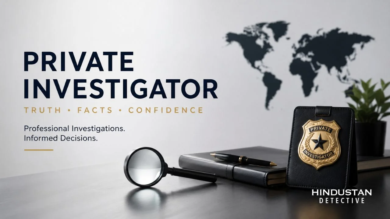 Private investigator conducting a professional investigation in India